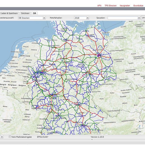 Interaktive Karte Deutsche Bahn AG
